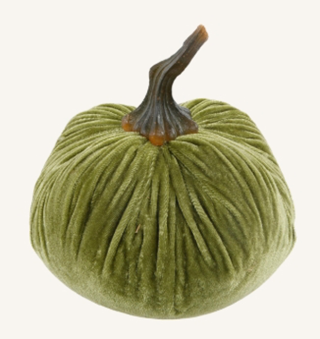 6" Large Velvet Pumpkin