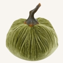 Green 6" Large Velvet Pumpkin