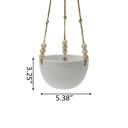  5.4" Caveman Ceramic Hanging Pot