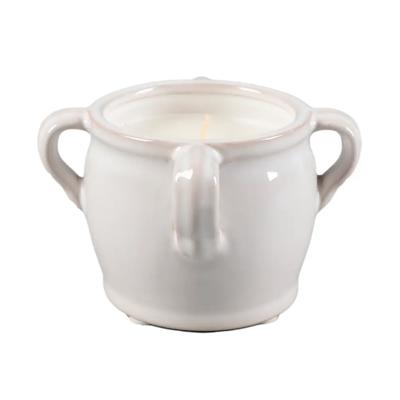 White Hobnail Ceramic Candle - Sweet Citrus