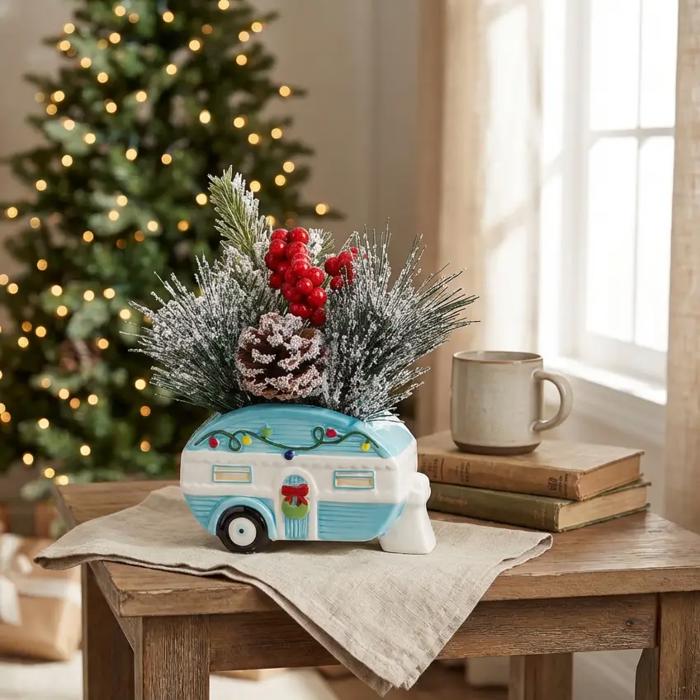 8" Xmas Mix in Blue Camper 