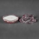  5.38"L Glass Swan Candle w/Lid (4.5 oz) - Frosted Peony