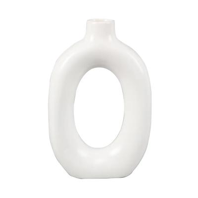 8" Circular Ceramic Vase