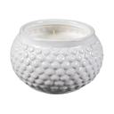  3.87" White Bubble Texture Ceramic Candle - Vanilla Cloud