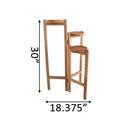   30" Wood 3-Tier Plant Stand 