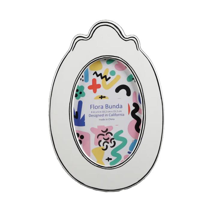 9" Oval Ceramic Picture Frame
