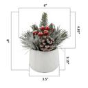  8" White Sweater Ceramic Planter