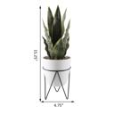   15.25" Snake Plant in Planter with Metal Stand