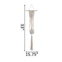  Hanging Macramé with 4" Ceramic Planter