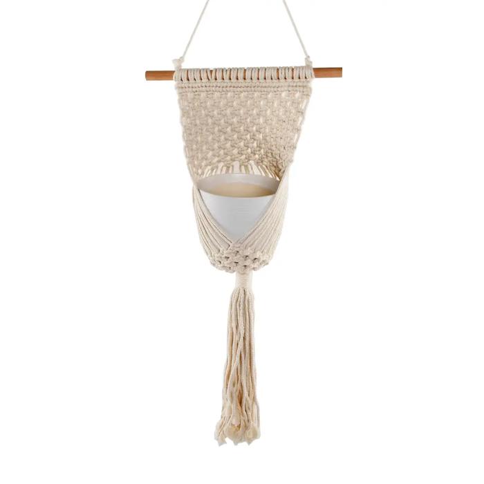 Macramé Wall Hanging Planter – 33"