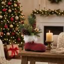  12" Red Beaded Santa Boot