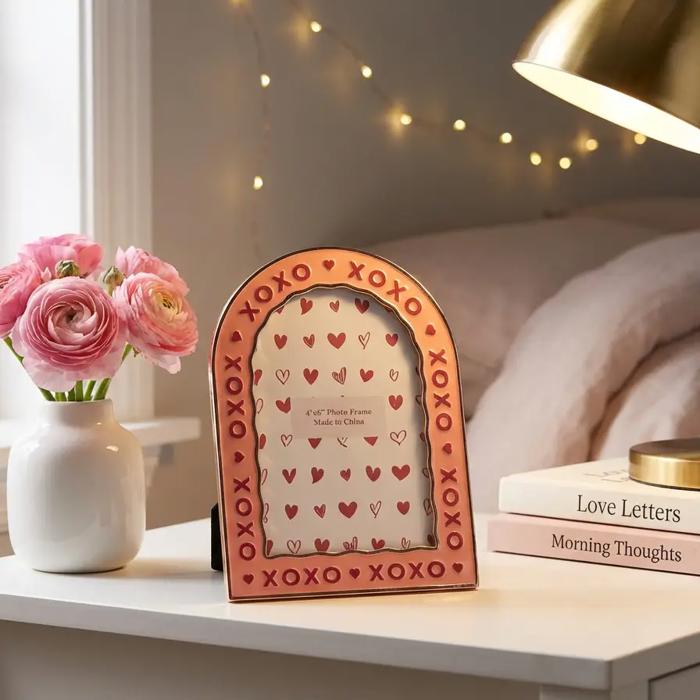 4x6 XOXO Valentine Zinc Alloy Frame