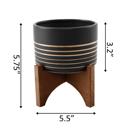  4.75" Gold Line Planter