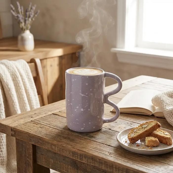 18 OZ Ceramic Mug with Double Handle