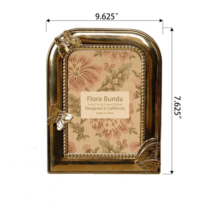 Gold Butterfly Decorative Photo Frame