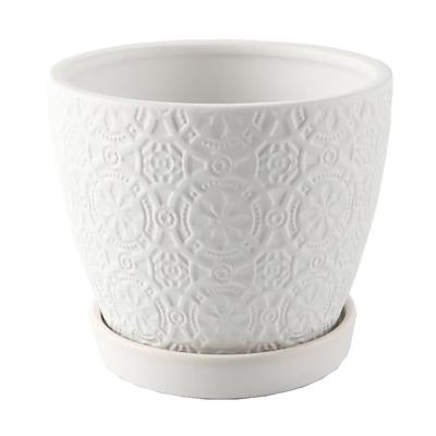 5.8" Cathedral Pot with Saucer
