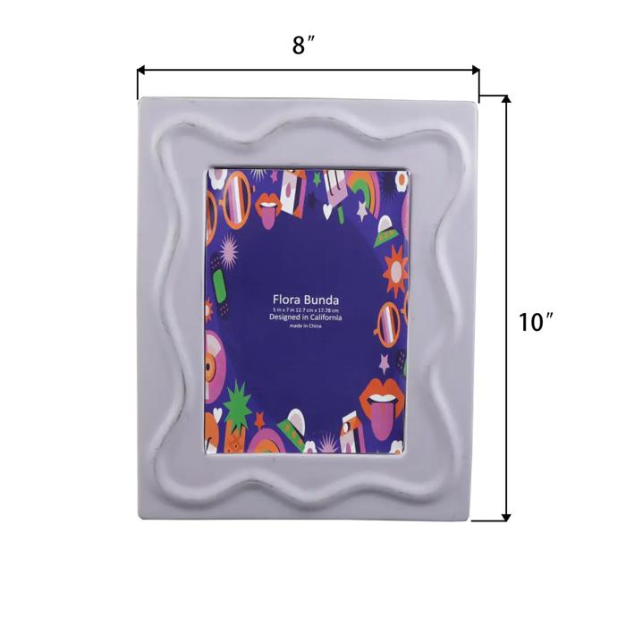 5x7 A Curve Line Ceramic Frame 