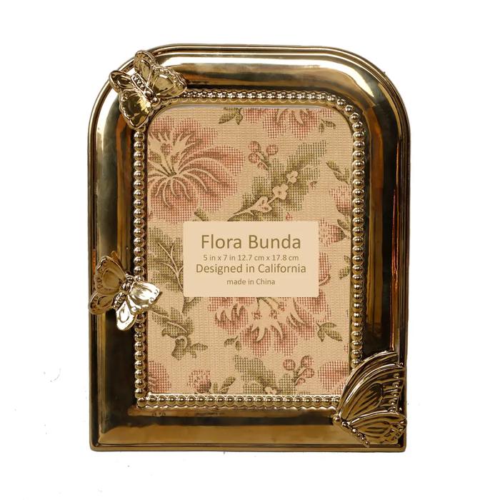 Gold Butterfly Decorative Photo Frame