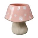  7"D Ceramic Mushroom Pot