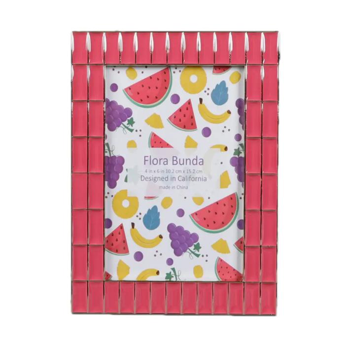 4x6 Double Brick Wall Zinc Alloy Picture Frame