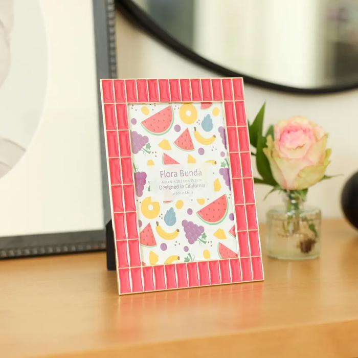 4x6 Double Brick Wall Zinc Alloy Picture Frame