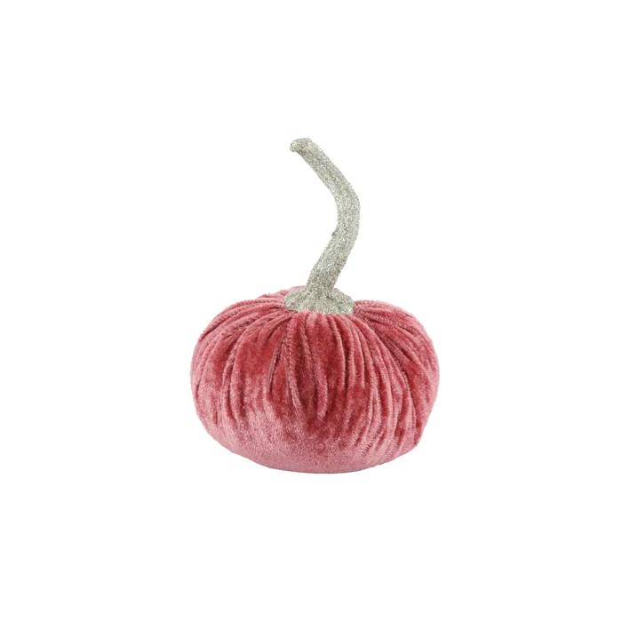 4.75" Small Velvet Pumpkin