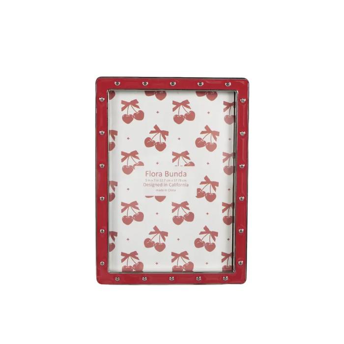 5x7 Red Zinc Alloy Frame
