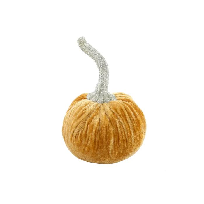 4.75" Small Velvet Pumpkin