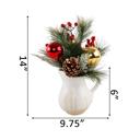  14" XMAS Mix in Ceramic Watering Pot 
