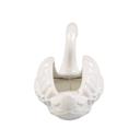  Elegant White Ceramic Swan Planter - Peony Garden 