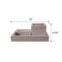  10"L Wood Organizer Tray with 4"D Pencil Holder