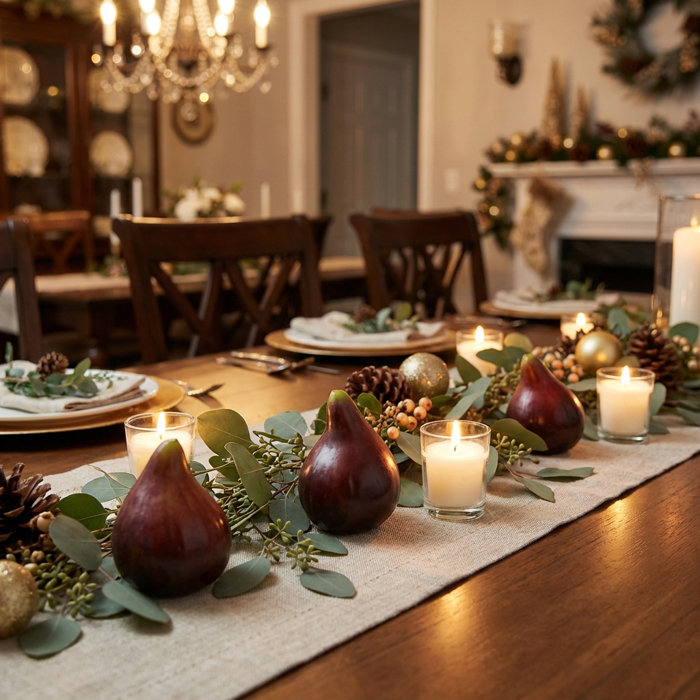  Artificial Fig – Realistic 3" Decorative Faux Fruit