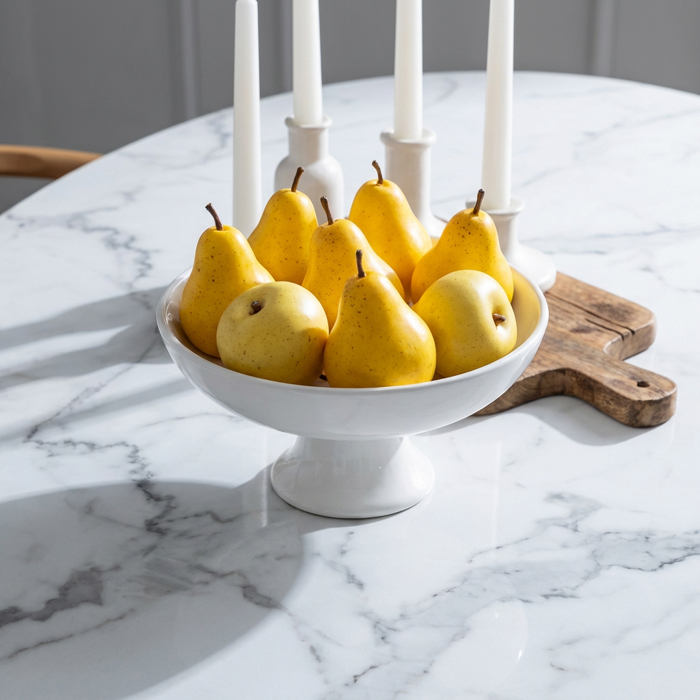 Artificial 8 PCs Pear in Bag (YL)