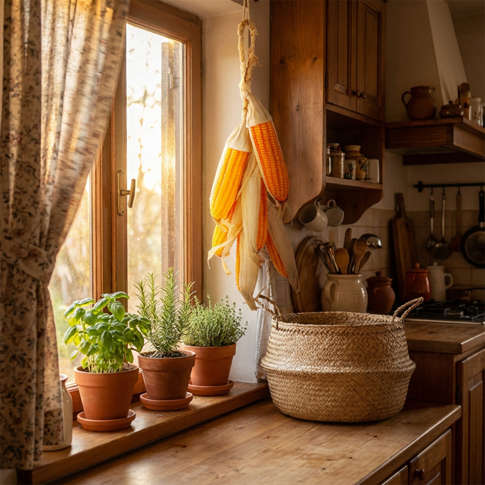 Artificial Strand of 6 Corn