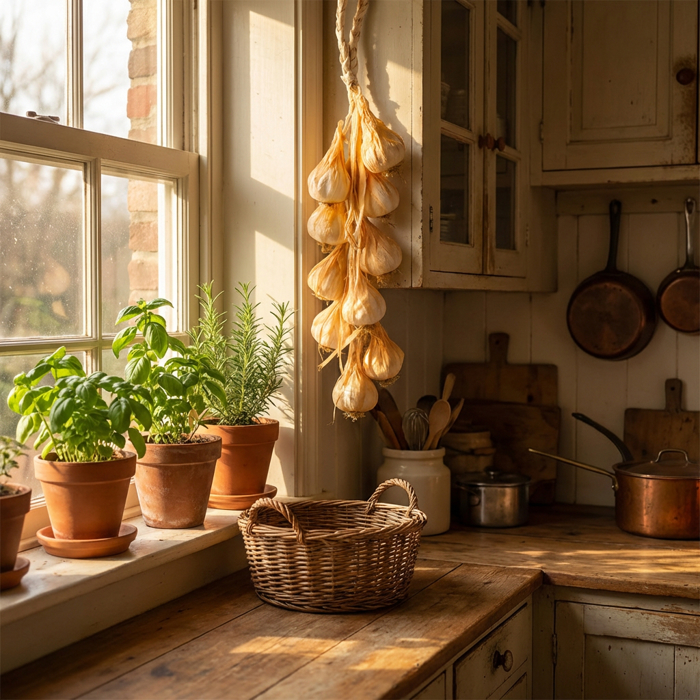 Artificial Strand of Garlic