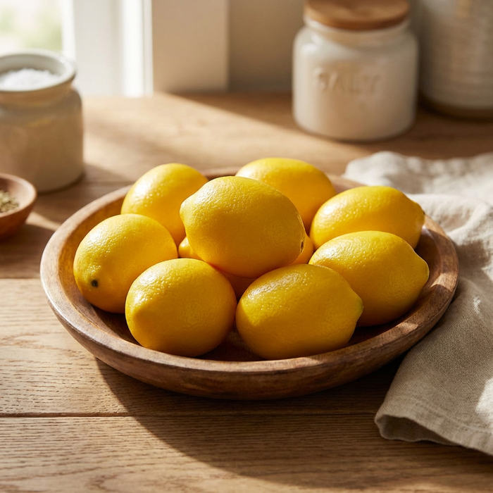 Artificial 8 PCs Scented Lemons