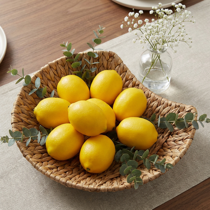 Artificial 8 PCs Scented Lemons