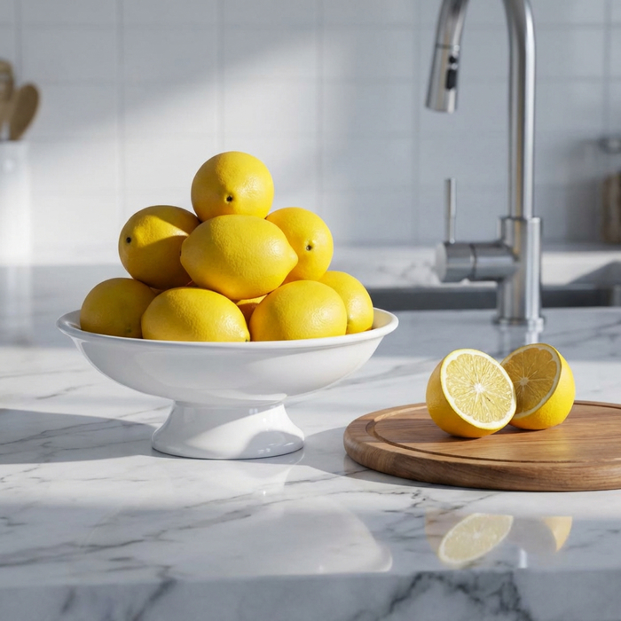 Artificial 8 PCs Scented Lemons