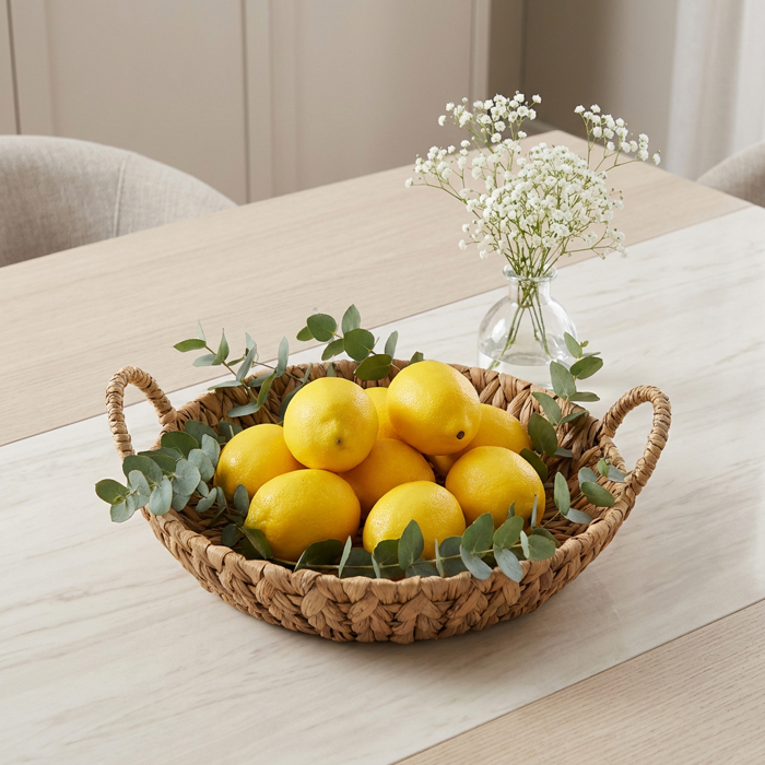 Artificial 8 PCs Lemon in Bag