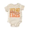 Newborn Beige Schnitzel Oktoberfest German - Baby Bodysuit
