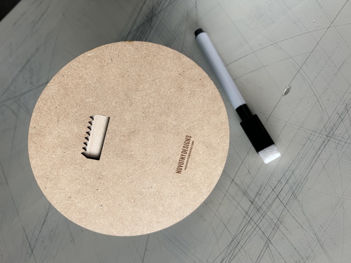 Santa Stops Here Dry Erase Countdown