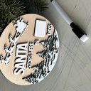  Santa Stops Here Dry Erase Countdown