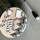  Santa Stops Here Dry Erase Countdown