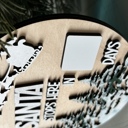  Santa Stops Here Dry Erase Countdown