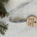  Deck the Halls with Pickleballs - maple ornament
