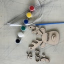  Build Your Own Reindeer Ornament - Craft Paint Kit