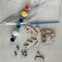  Build Your Own Reindeer Ornament - Craft Paint Kit
