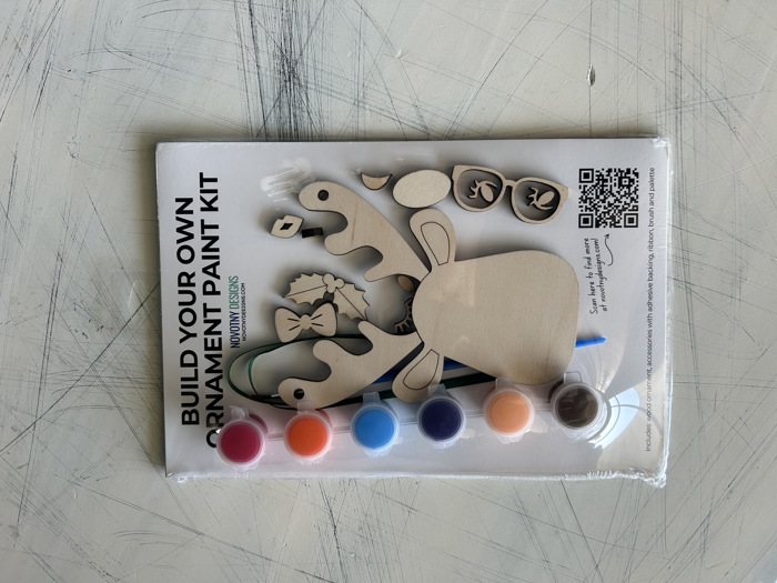 Build Your Own Reindeer Ornament - Craft Paint Kit