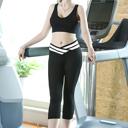 White L-XL High Waisted Women's Capri Yoga Pants | 6 Colors