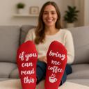 Medium 4-Pairs: Patterned Novelty Socks If You Can Read This Bring Me Socks